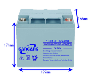 Batterie au plomb 12 V 38 Ah : centrale compacte pour un stockage d'énergie fiable et un UPS