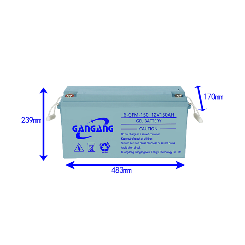 BATTERIE GEL AGM 12V 150AH UTILISÉE POUR LE SYSTÈME SOLAIRE